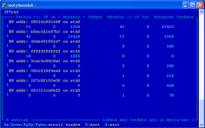 IPTraf LAN station monitor
