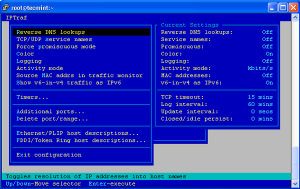 IPTraf Configure