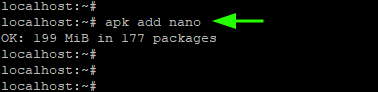 Install Packages in Alpine Linux