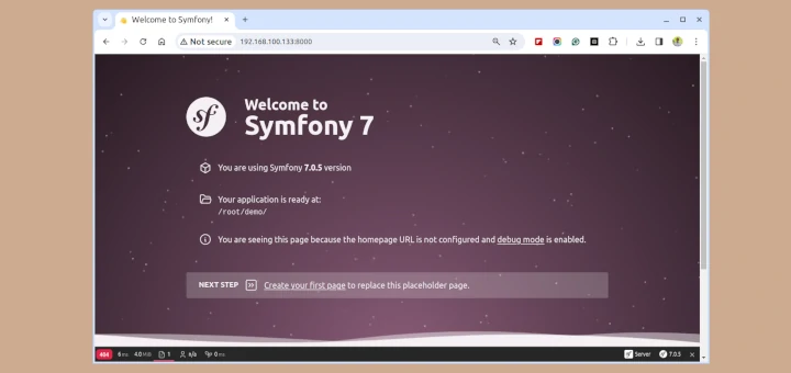 Install Symfony in Linux