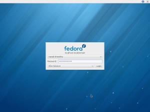 XFCE Desktop Login Screen