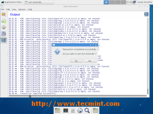XFCE YUM Updates Completes