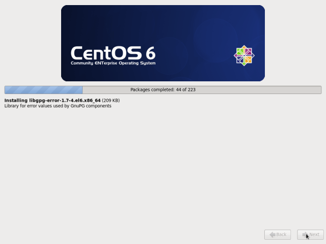  Proceso de instalación de CentOS 6.10 
