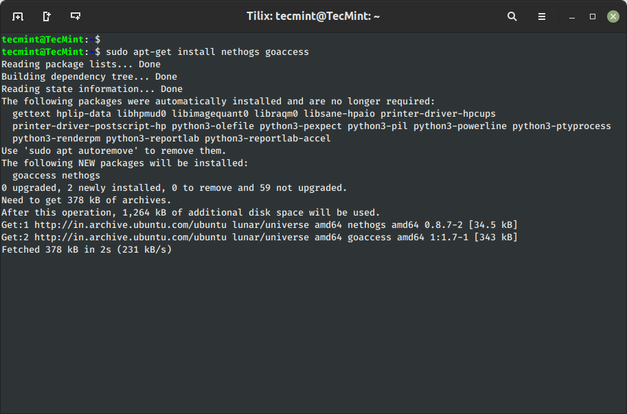 Install Multiple Packages in Ubuntu