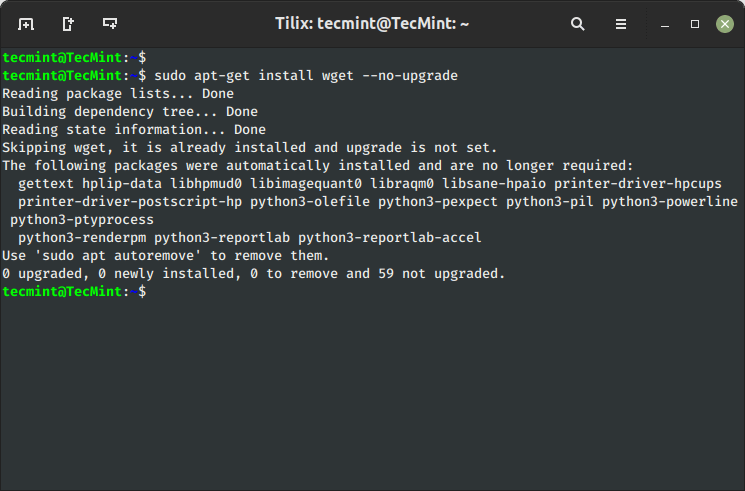 Install Package Without Updating