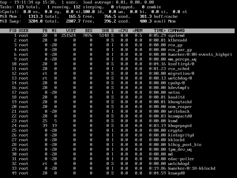 View Linux Running Processes