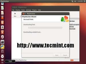 PlayOnLinux Installing Fonts