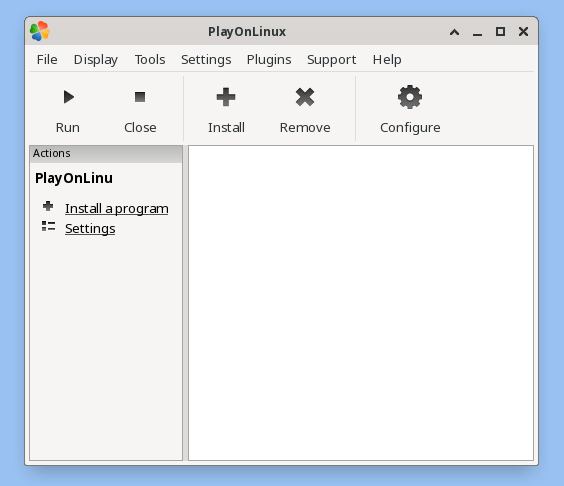 Running PlayOnLinux in Fedora