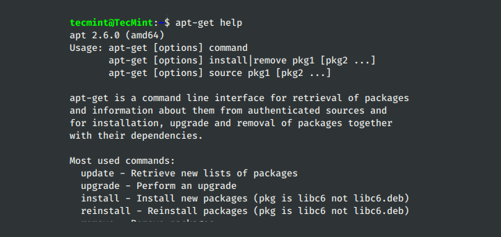 apt-get Command Examples