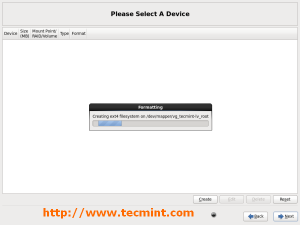 Formatting Filesystem.