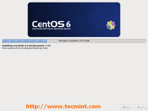 CentOS Installation Continues