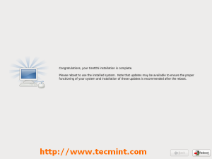 CentOS Installation Completed