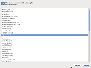 Select CentOS Language