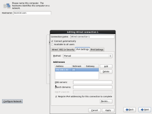 CentOS Network Configuration
