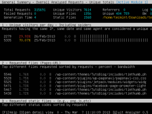 GoAccess Web Log Analyzer
