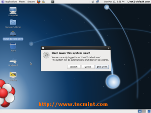 Restart the Scientific Linux