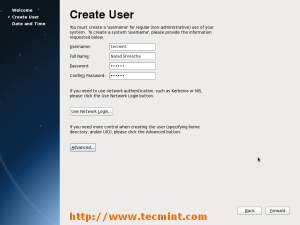 Create and Add User Details
