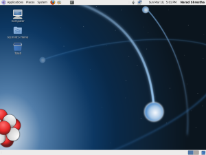 Scientific Linux Desktop Screen