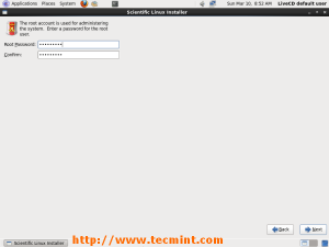 Set Root Password in Scientific Linux