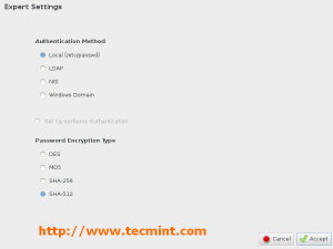 Select Authentication Method