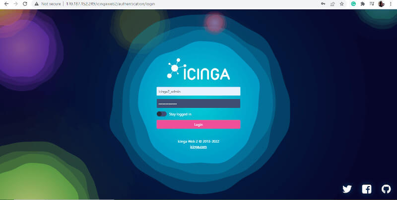 Icingaweb2 Admin Login