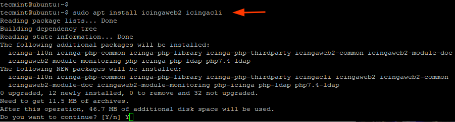 Install IcingaWeb2 in Ubuntu