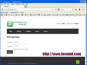 PointSMS Gateway Add