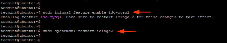 Restart Icinga2 Service