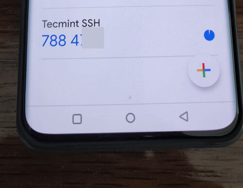 SSH Google Auth Code