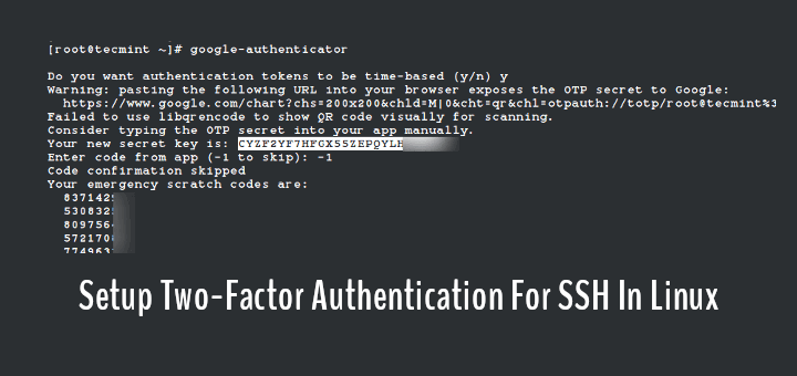 SSH Two Factor Google Authentication
