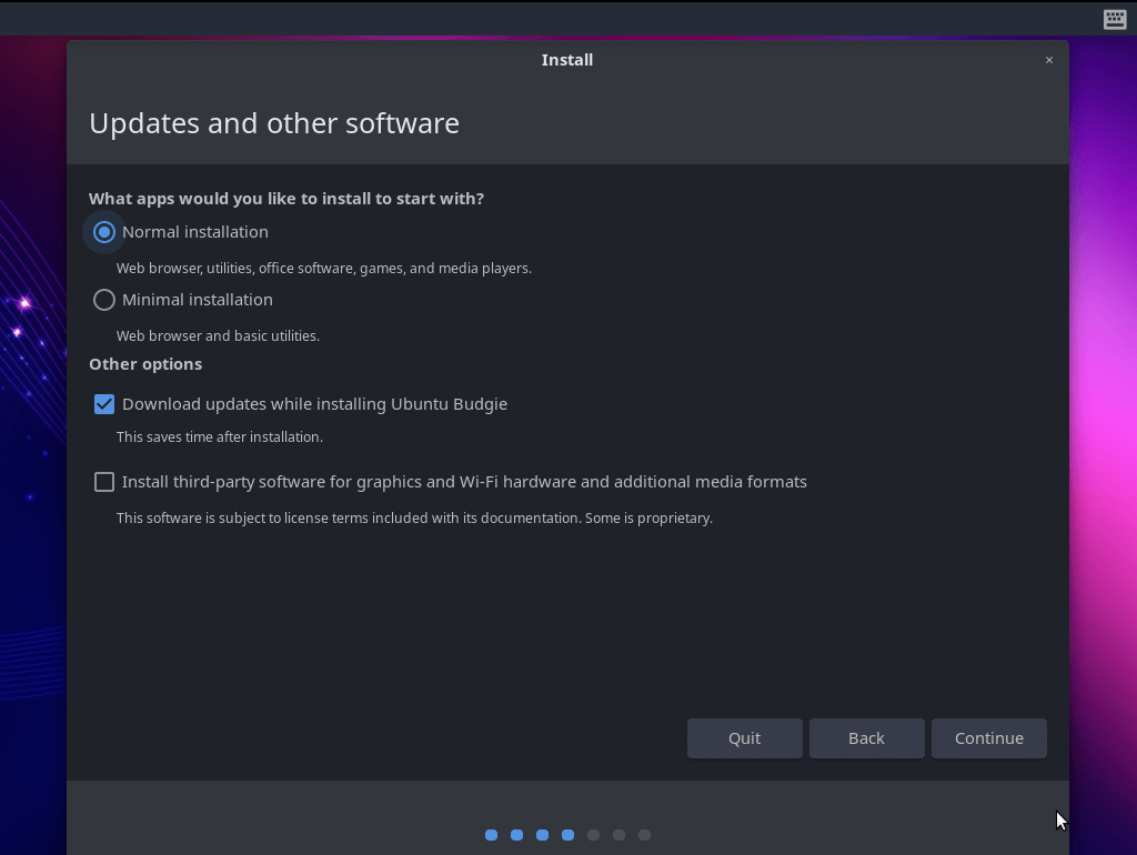 Ubuntu Budgie Install Type