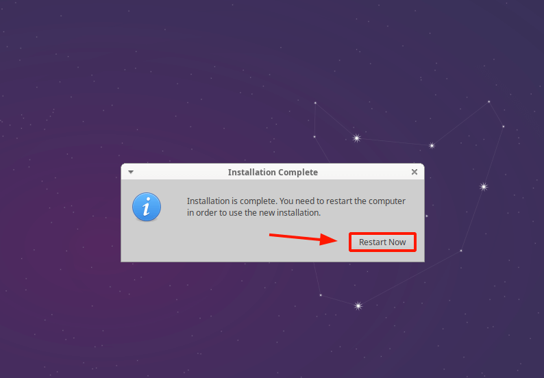 Instalación de Xubuntu completada