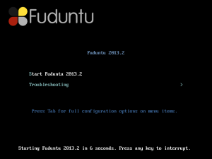 Boot Fuduntu ISO Image