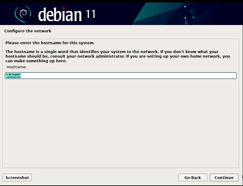 Debian 11 Hostname