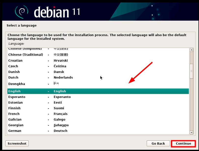 Debian 11 Language