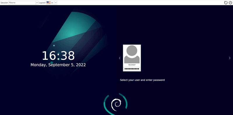 Debian 11 Login