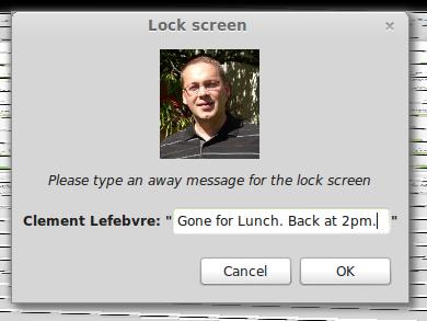 Linux Mint Set Own Message