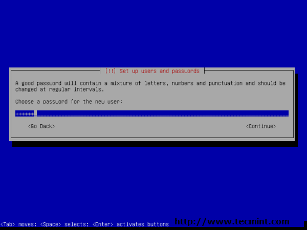 Usuario no administrativo de Debian 7.0 contraseña 