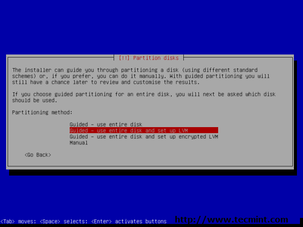 Debian 7.0 Disk Partitions