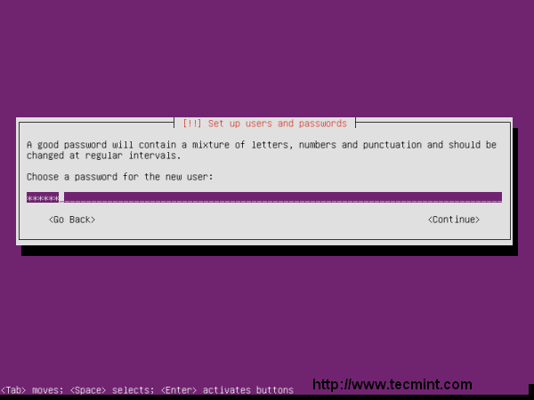 Ubuntu 13.04 Password Create