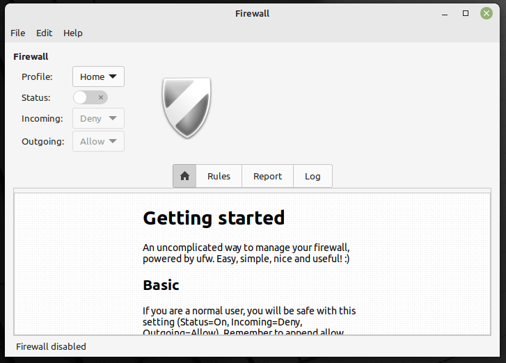 Linux Mint UFW Firewall