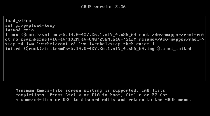 RHEL Single User Mode