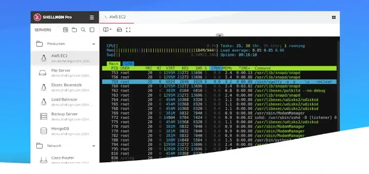 Shellngn - SSH Client with SFTP, VNC, RDP