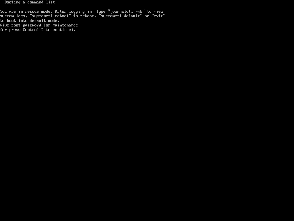 Single User Mode