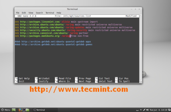  Actualización de Linux Mint 14 a 15 