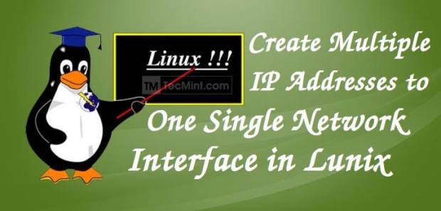 Create Multiple IP Addresses To One Single Network Interface