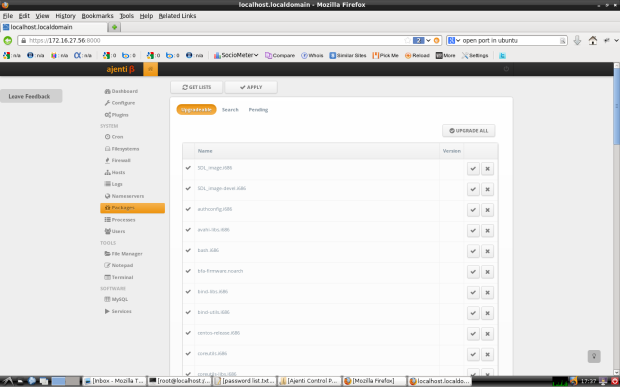 Ajenti Package Manager