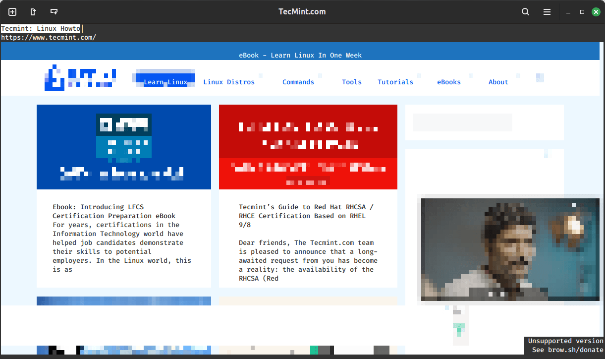 Browsh - Modern Text Based Browser