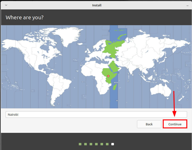 Choose Timezone