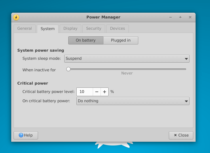 XFCE Power Manager